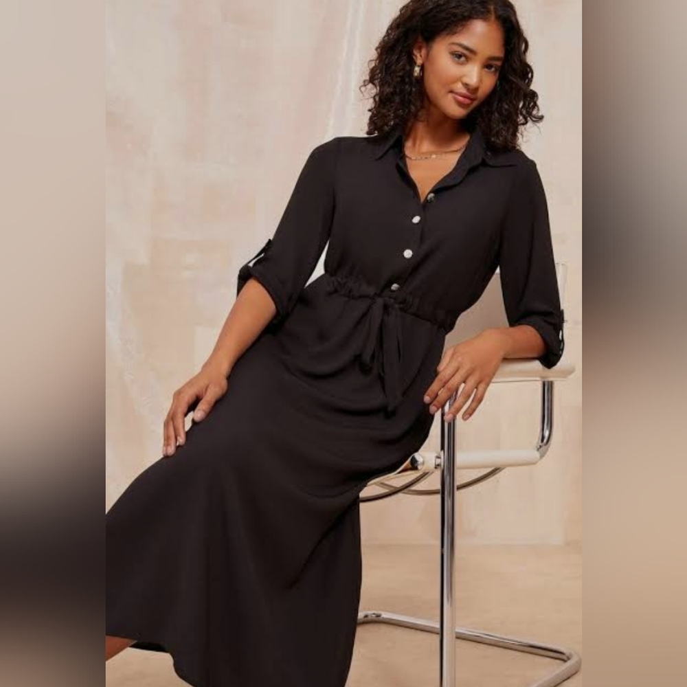 FRENCH CONNECTION BLACK DRESS SIZE MEDIUM